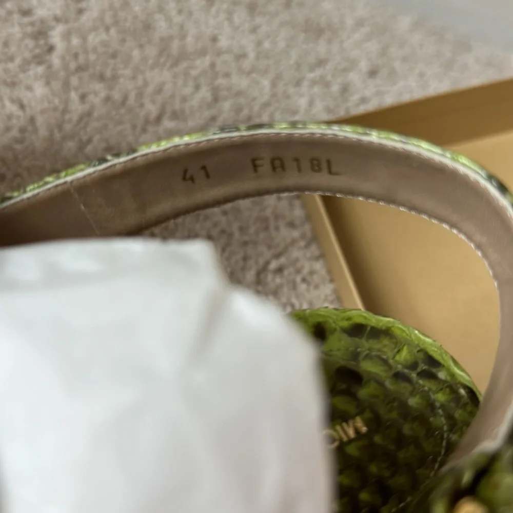 Michael Kors Collection Blair Genuine Python Snake Leather Size 41